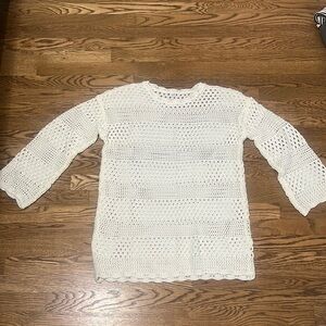 Cream beach/pool swim cover up